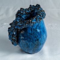 Paire de vases bleus n°2 (vase n°2)                                                              