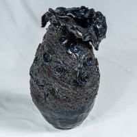 Vase noir/reflet bleu n°3                                                         